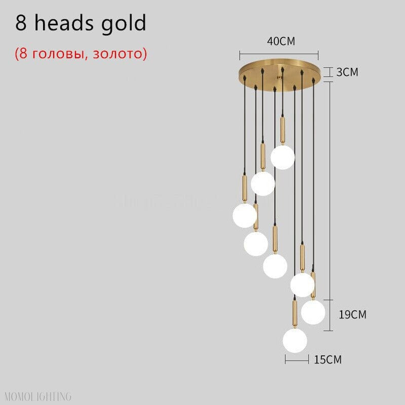 Jane Balls Foyer Living Room Chandelier 3 Sizes-Momo Lighting