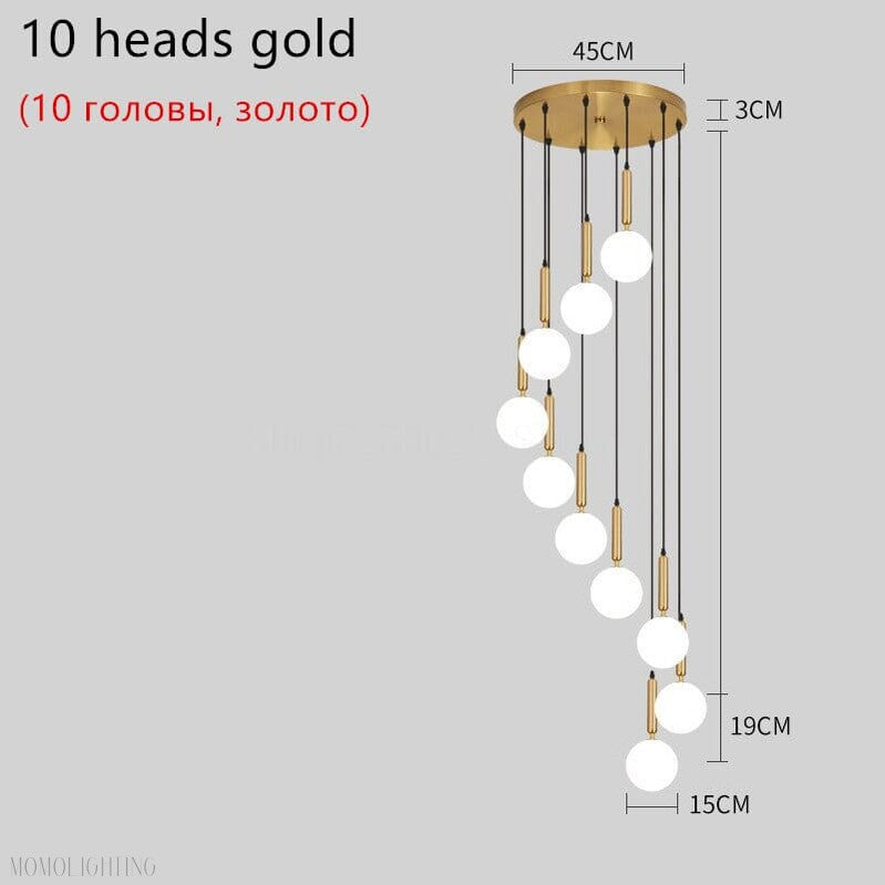 Jane Balls Foyer Living Room Chandelier 3 Sizes-Momo Lighting