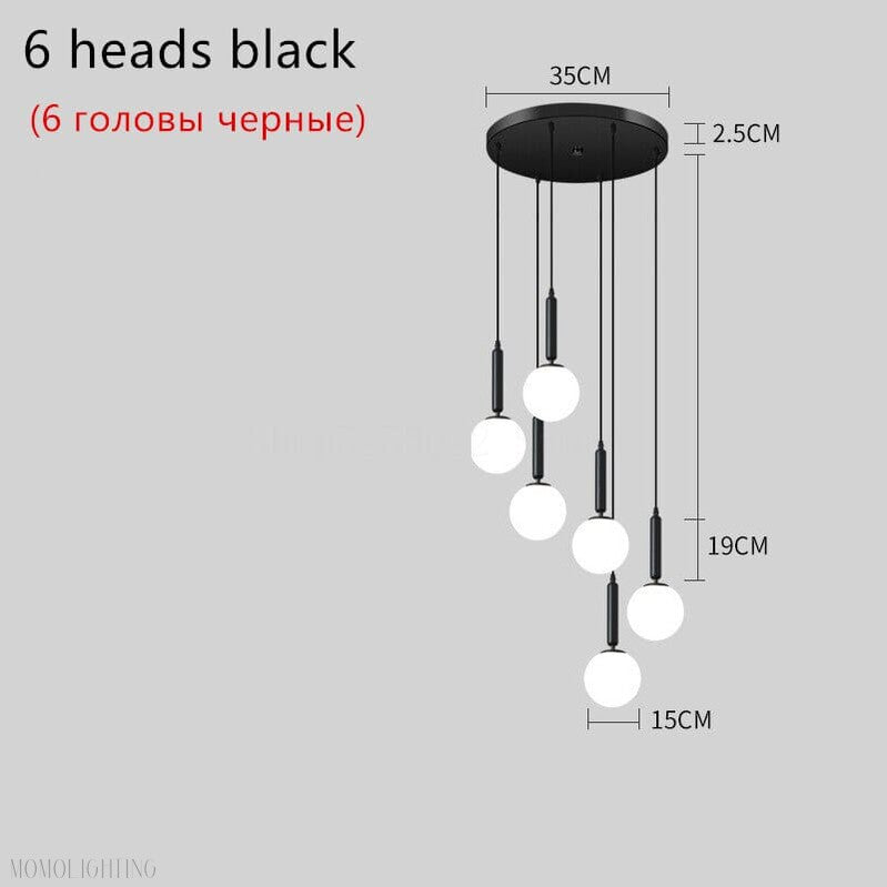 Jane Balls Foyer Living Room Chandelier 3 Sizes-Momo Lighting