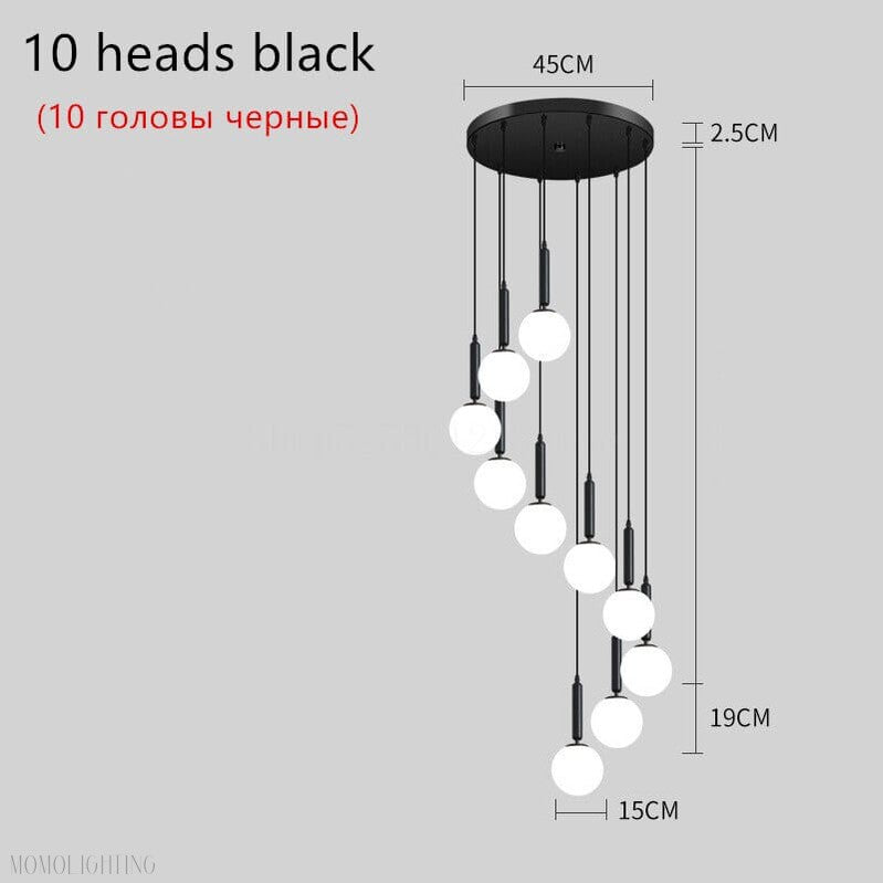 Jane Balls Foyer Living Room Chandelier 3 Sizes-Momo Lighting