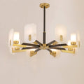 Janina Alabaster Round chandelier-Momo Lighting