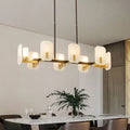 Janina Alabaster Round chandelier-Momo Lighting
