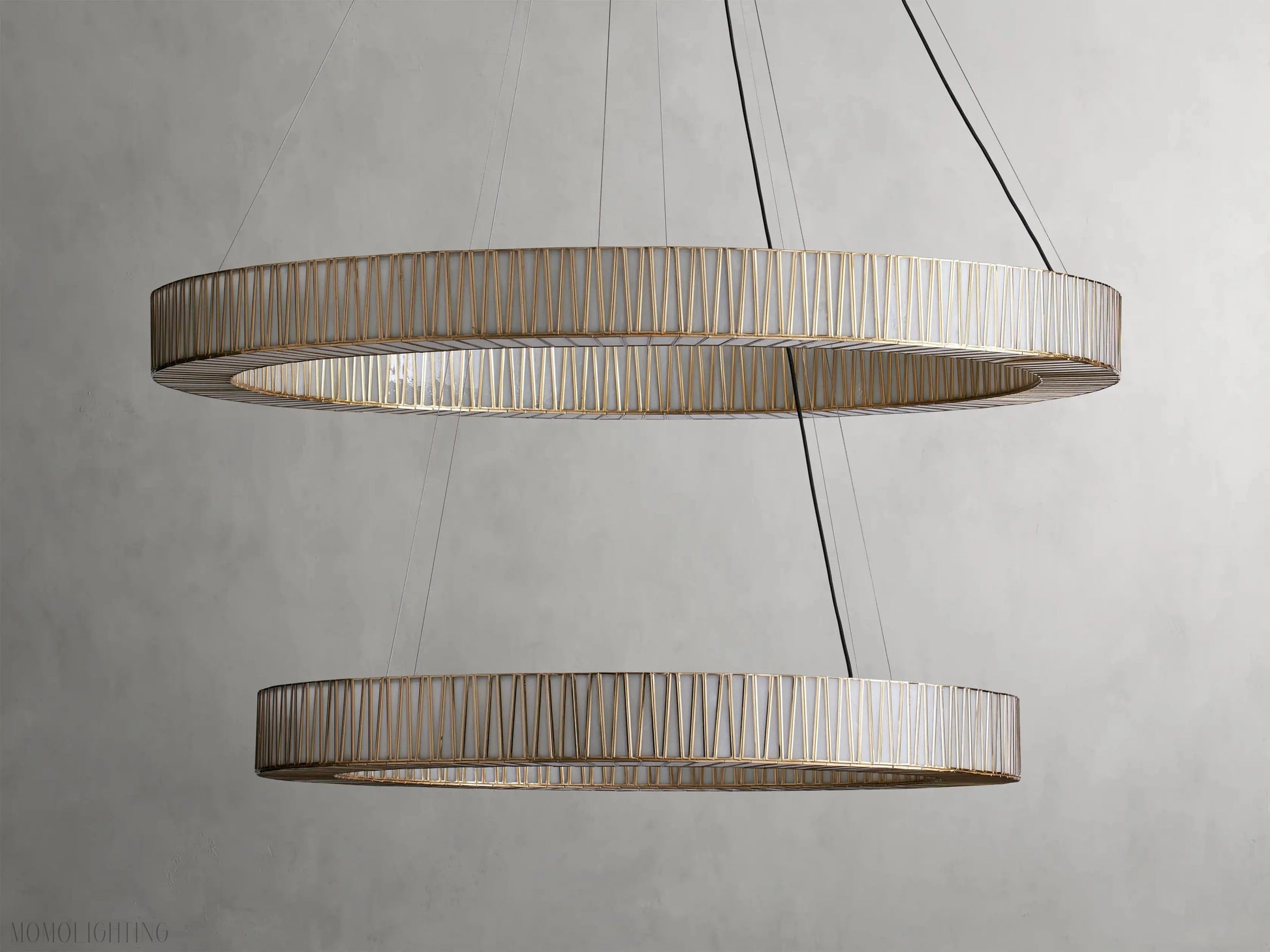 Jeunet 2-Tier Round Chandelier-Momo Lighting