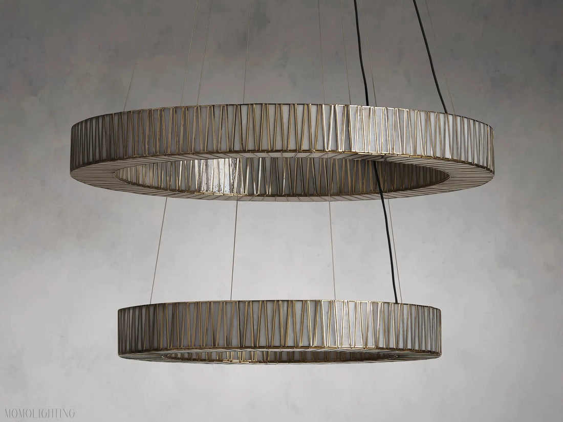 Jeunet 2-Tier Round Chandelier-Momo Lighting
