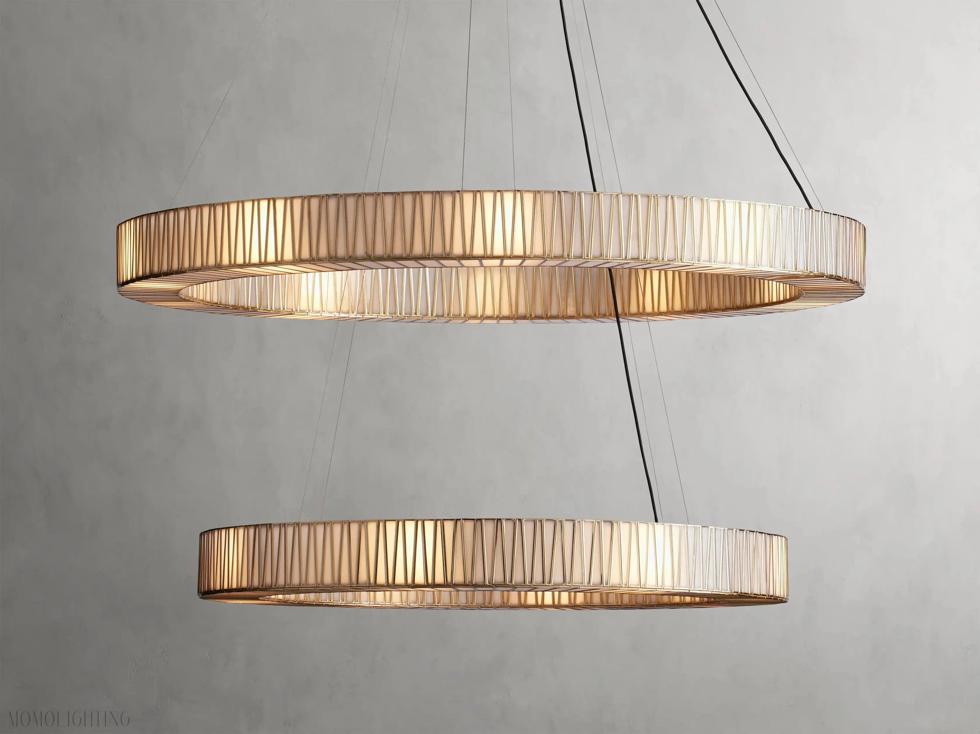 Jeunet 2-Tier Round Chandelier-Momo Lighting