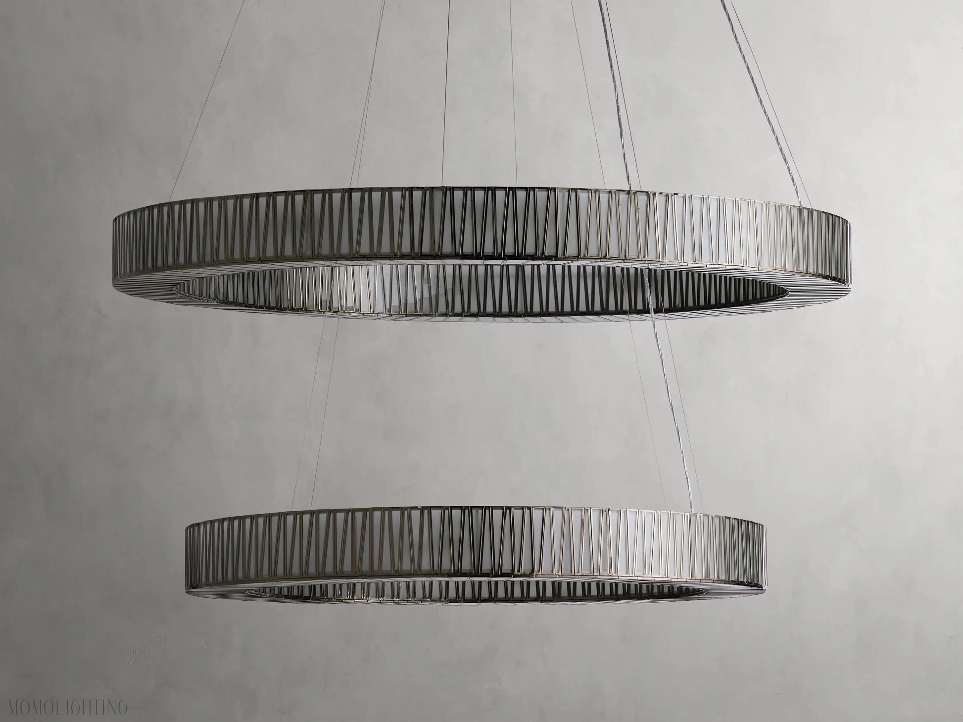 Jeunet 2-Tier Round Chandelier-Momo Lighting