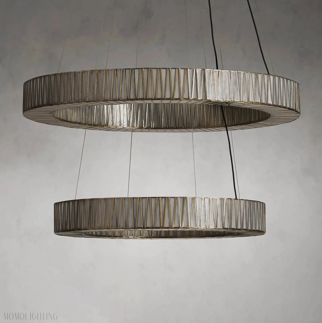 Jeunet 2-Tier Round Chandelier-Momo Lighting