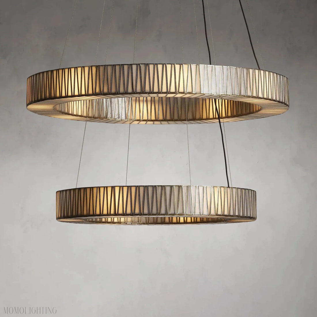Jeunet 2-Tier Round Chandelier-Momo Lighting