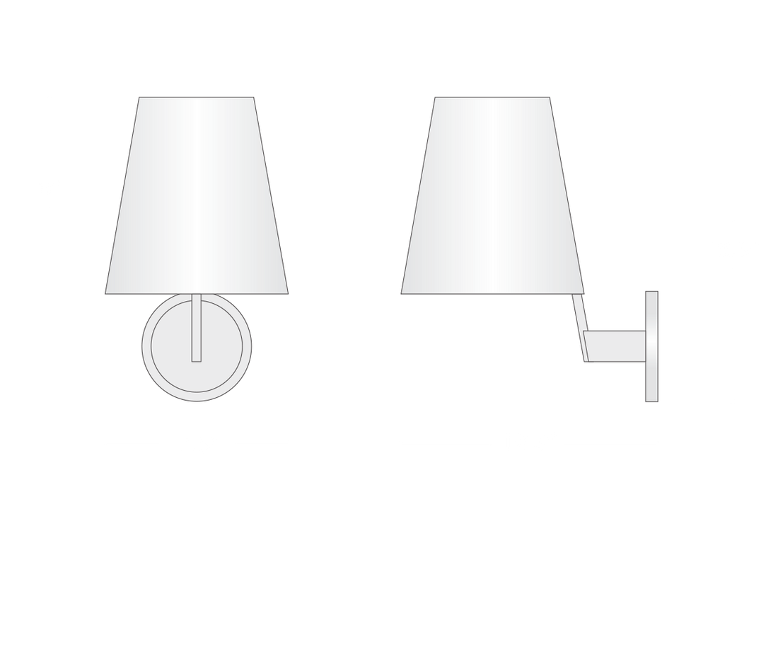 Corniche Circular Wall Sconces//Living Room, DiningRoom, Bedroom