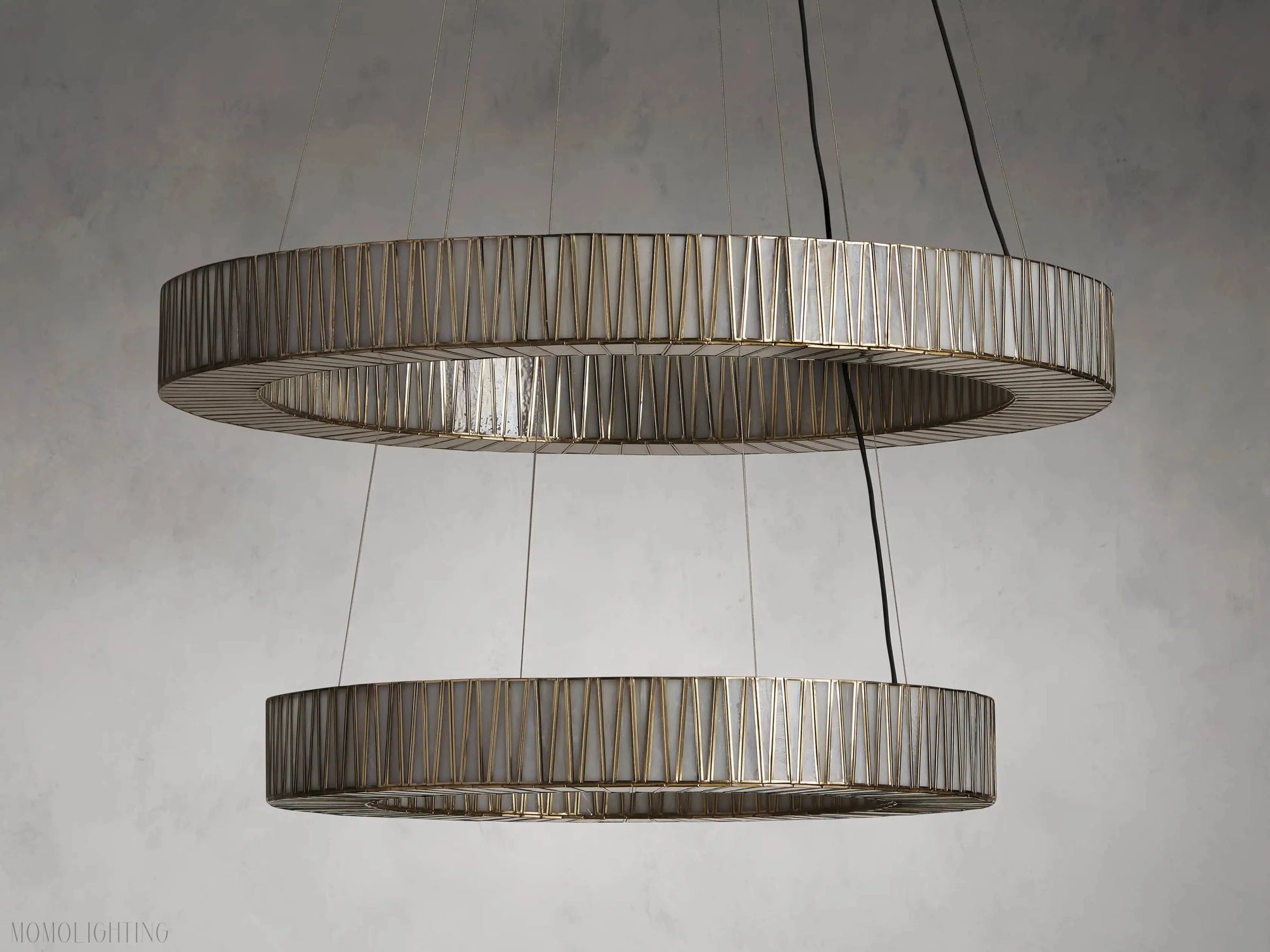 Junet 2-Tier Round Chandelier 47.25"W 60"W-Momo Lighting
