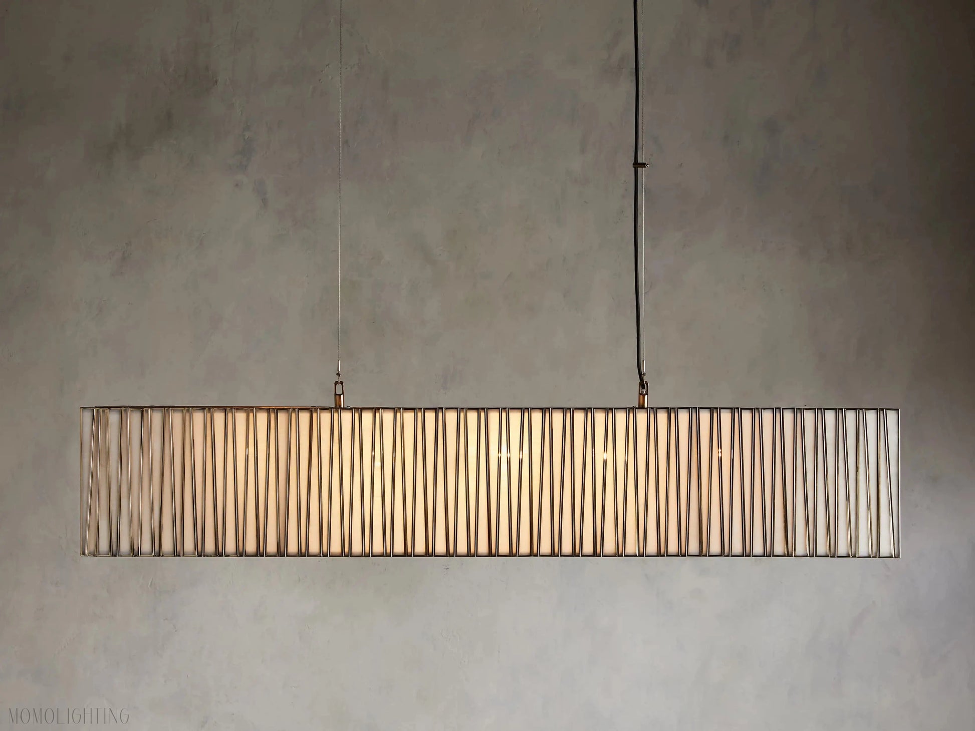 Junet Rectangular Chandelier 60"W 49"W-Momo Lighting