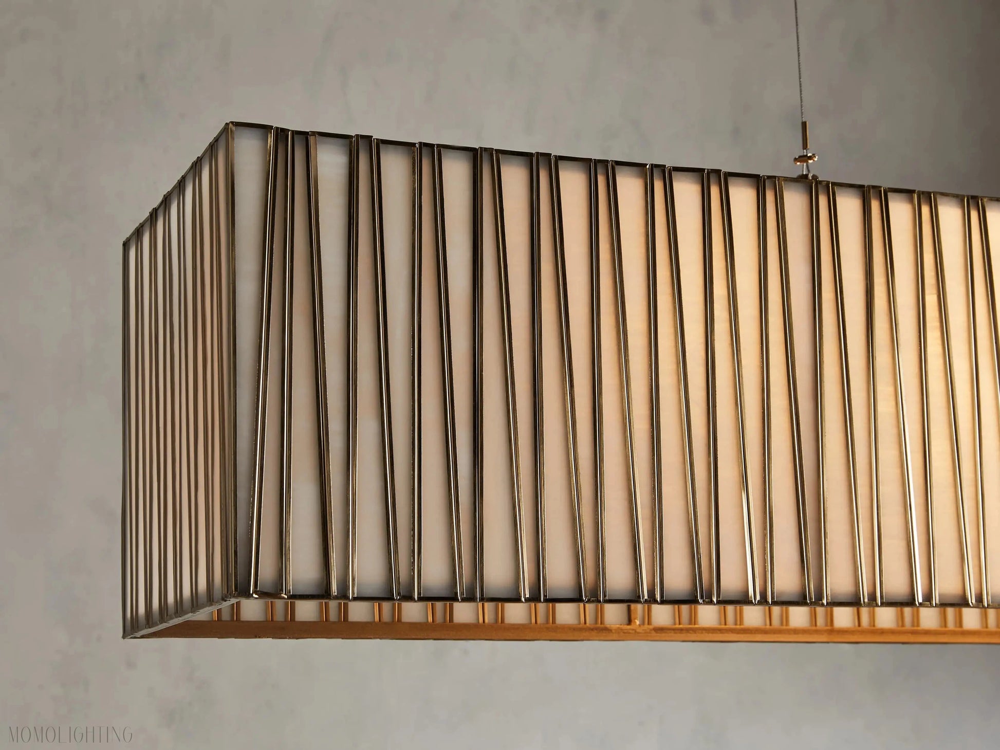 Junet Rectangular Chandelier 60"W 49"W-Momo Lighting