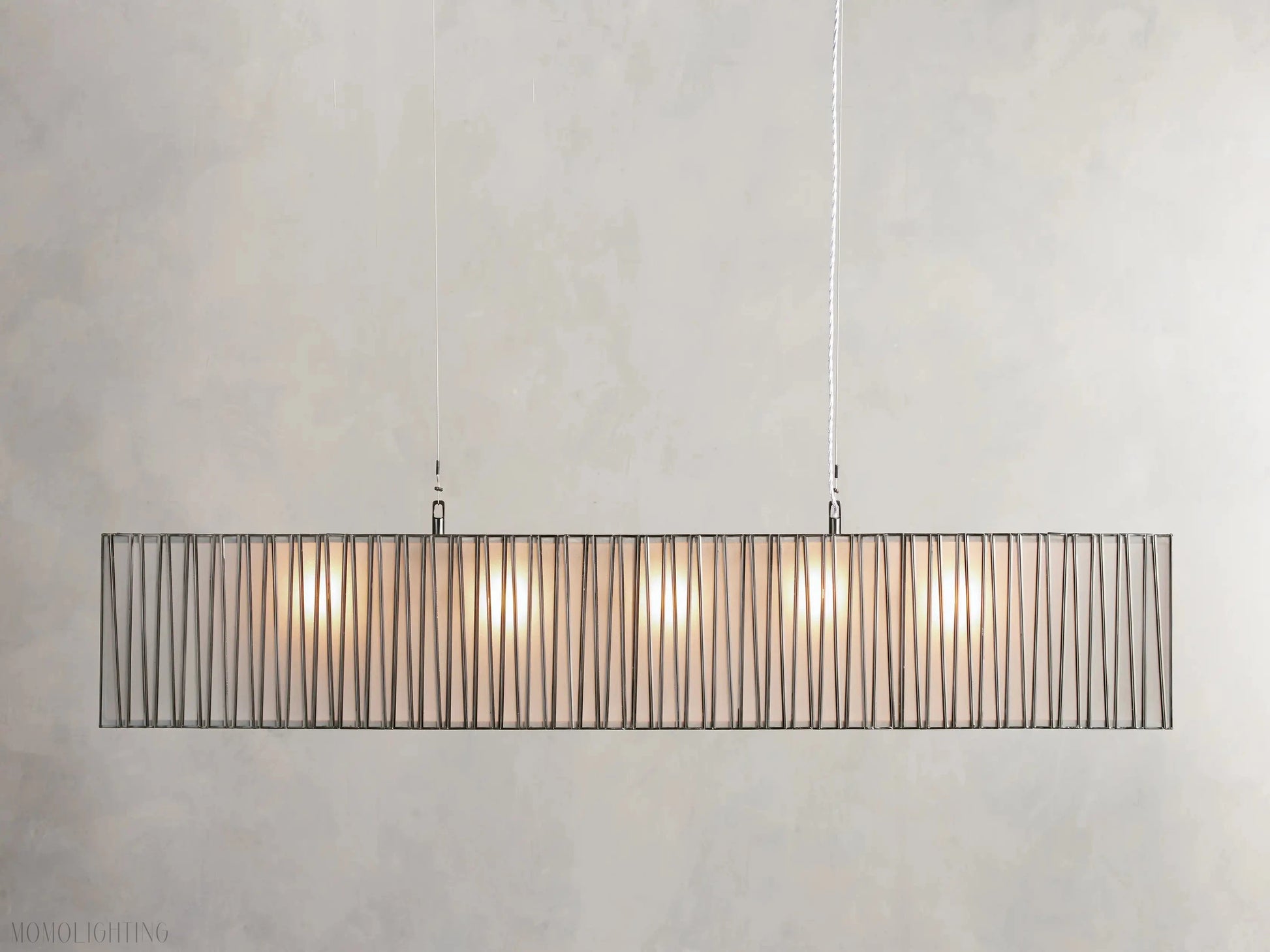 Junet Rectangular Chandelier 60"W 49"W-Momo Lighting