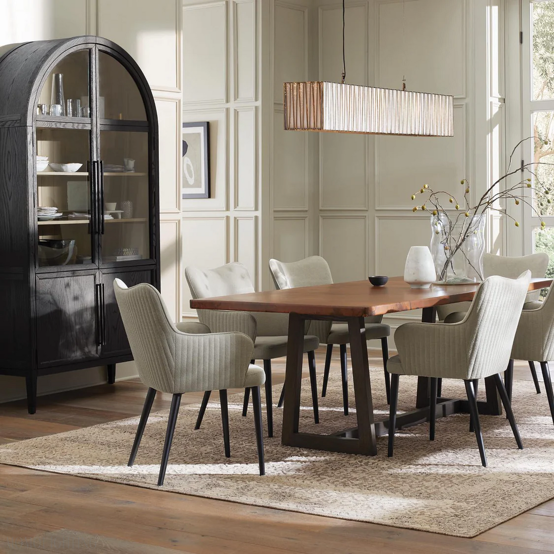 Junet Rectangular Chandelier 60"W 49"W-Momo Lighting