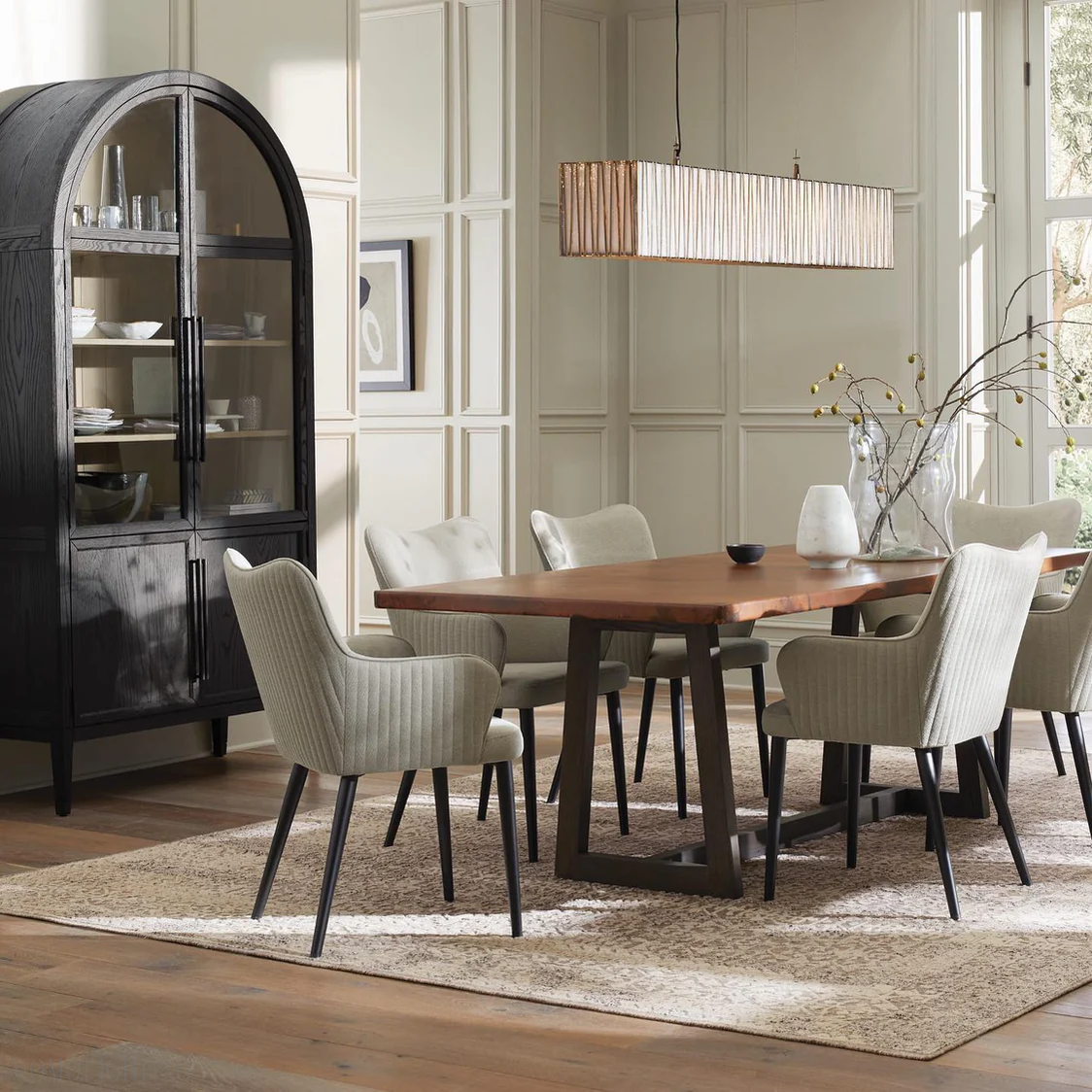 Junet Rectangular Chandelier 60"W 49"W-Momo Lighting