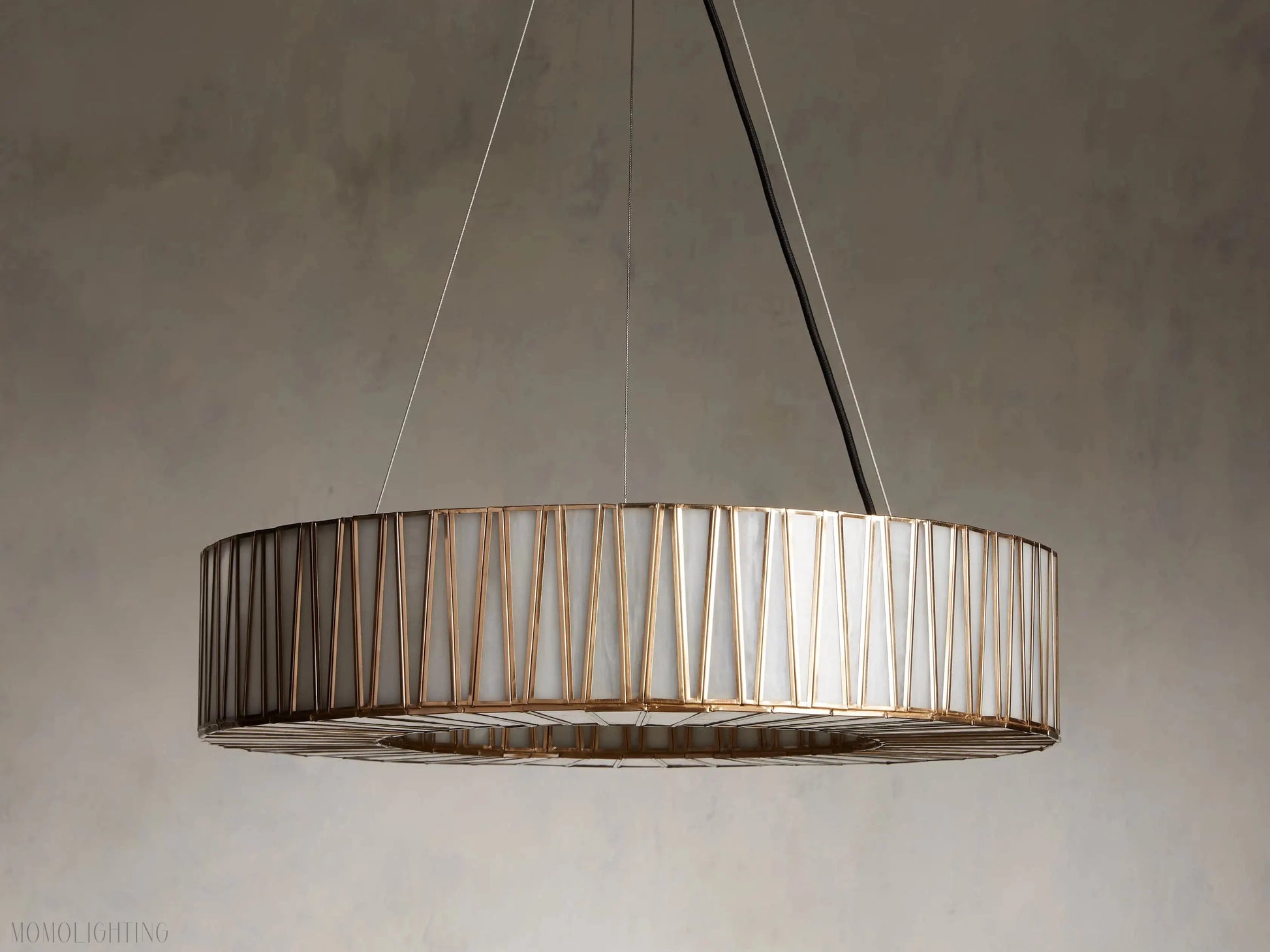 Junet Round Chandelier 24"W 42"W-Momo Lighting