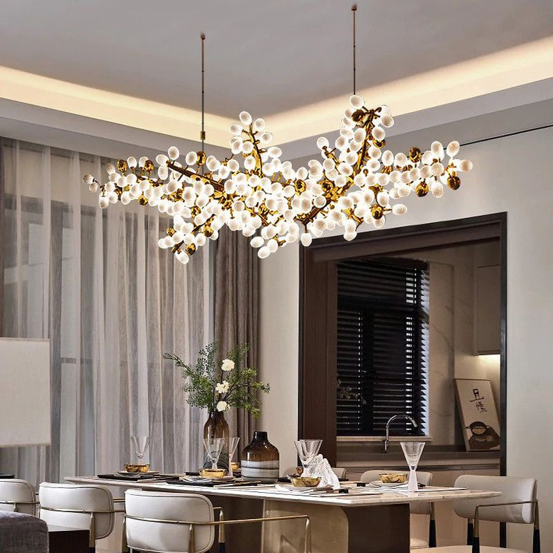 Kenneth Fashion Luxury Horizontal Grape Chandelier-Momo Lighting