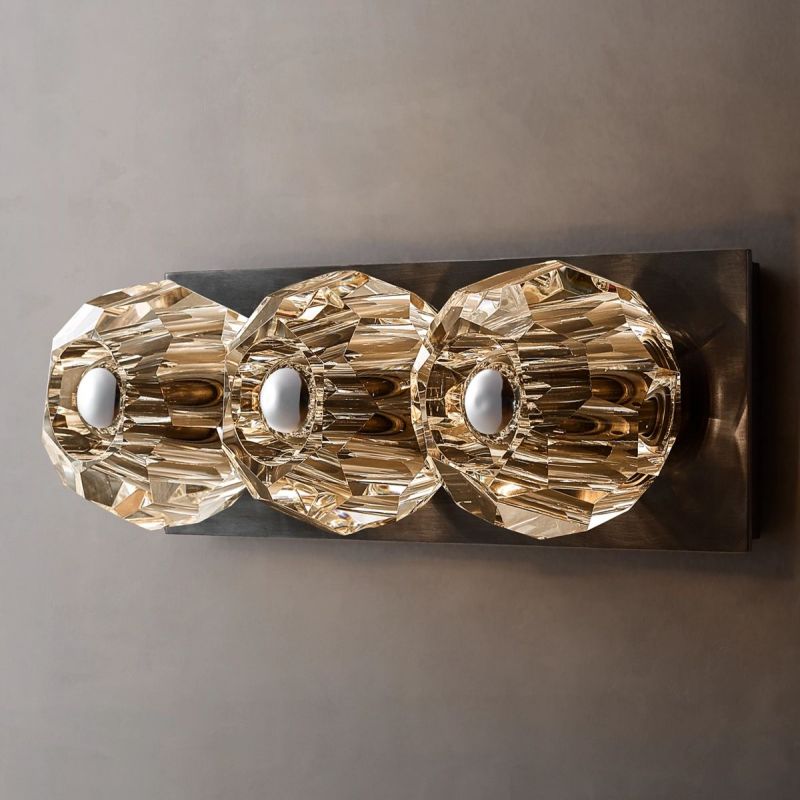 Boule Crystal Ball Linear Short Wall Sconce