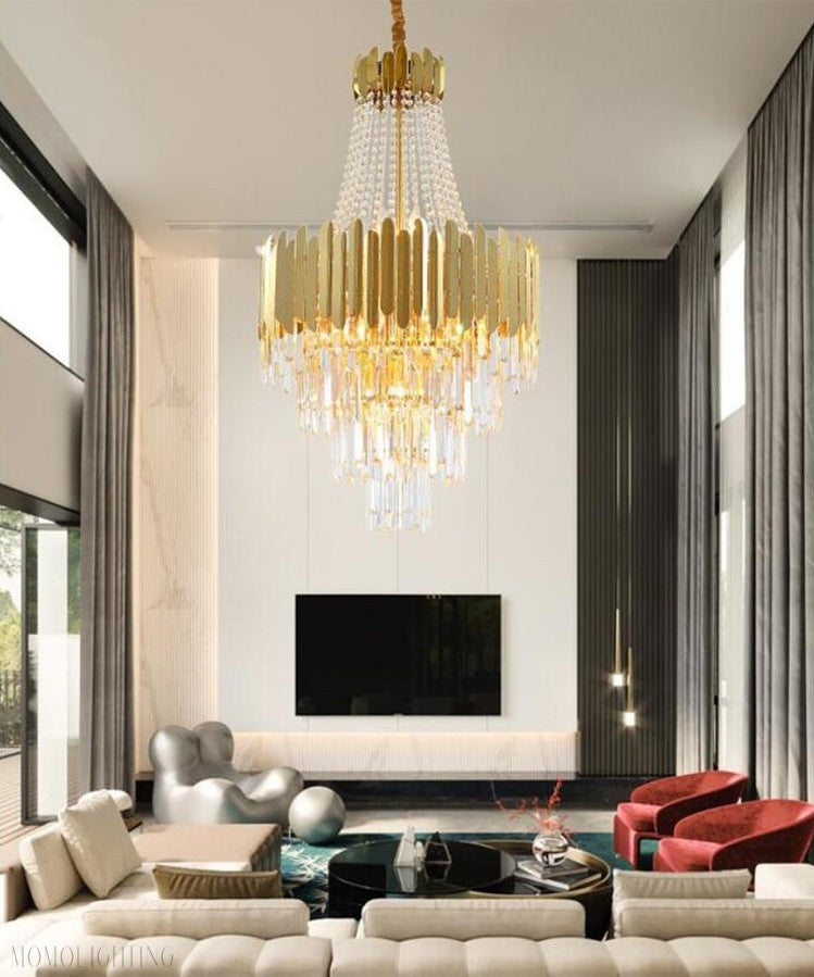 Kubica Crystal Chandelier-Momo Lighting
