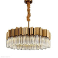 Kubica Round Crystal Chandelier-Momo Lighting
