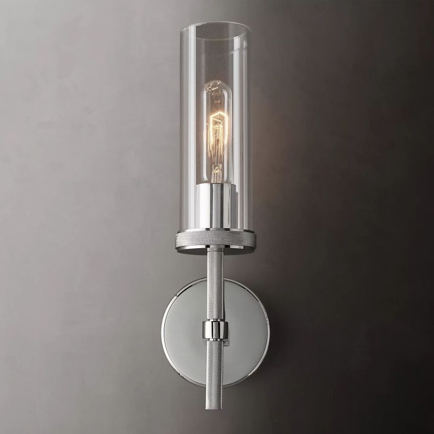 Lambe Knurled Wall Sconce 14"H