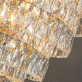 Large Staircase Crystal Chandelier Living Room Ceiling Light Fixture For Hotel Entrance In Gold Finish-Momo Lighting