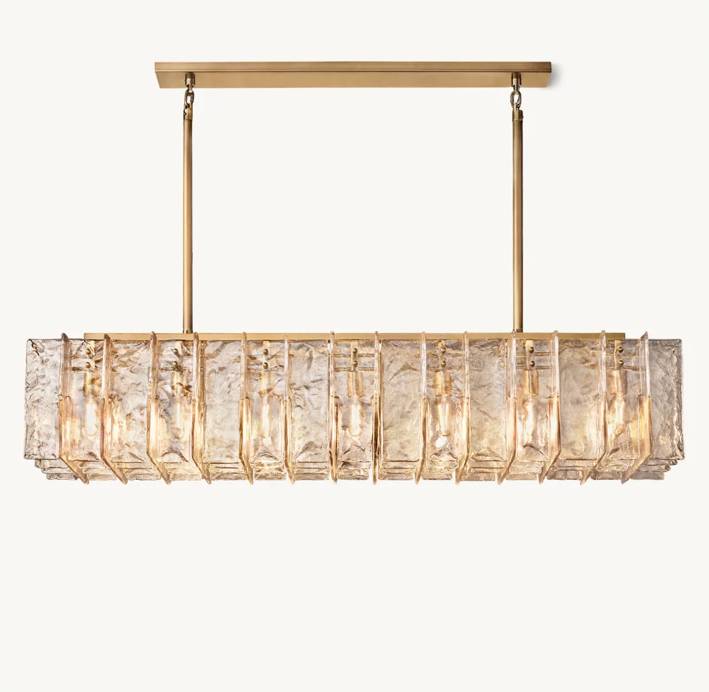 Lattic Rectangle Chandelier 67"-Momo Lighting