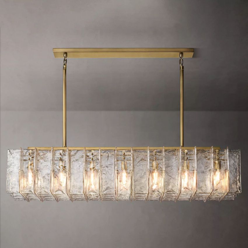 Lattic Rectangle Chandelier 67"-Momo Lighting