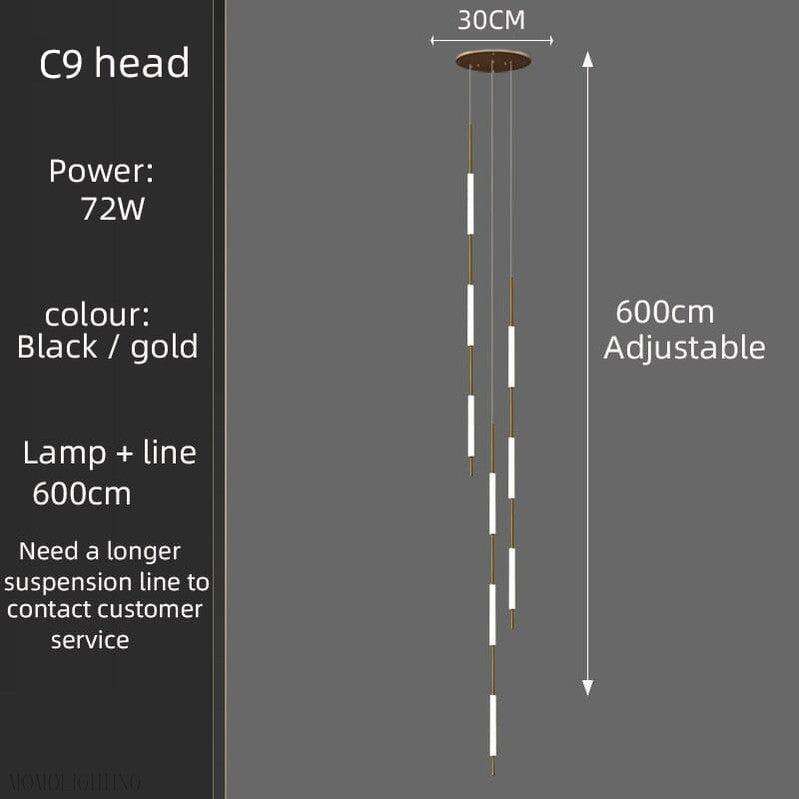 Leonardo Branch Glass Chandelier-Momo Lighting