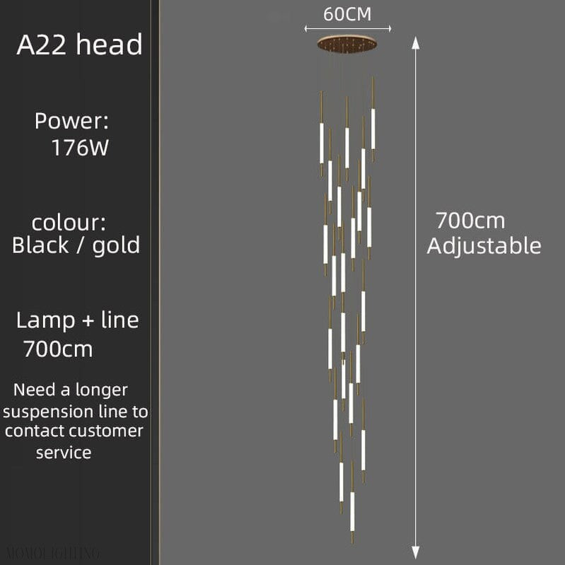 Leonardo Branch Glass Chandelier-Momo Lighting