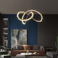 Leti Crystal Ring Chandelier-Momo Lighting