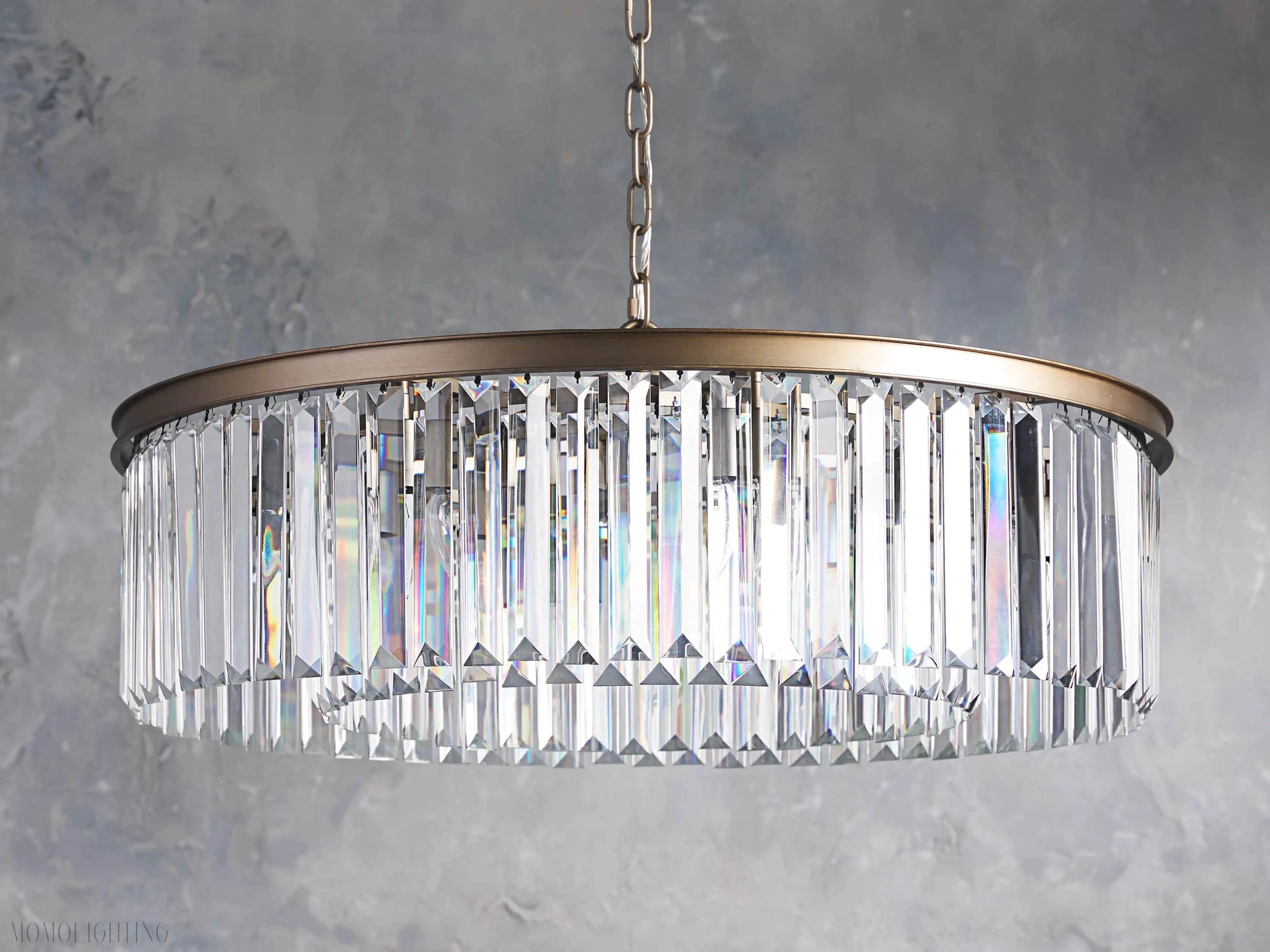 Leyland Round Chandelier-Momo Lighting