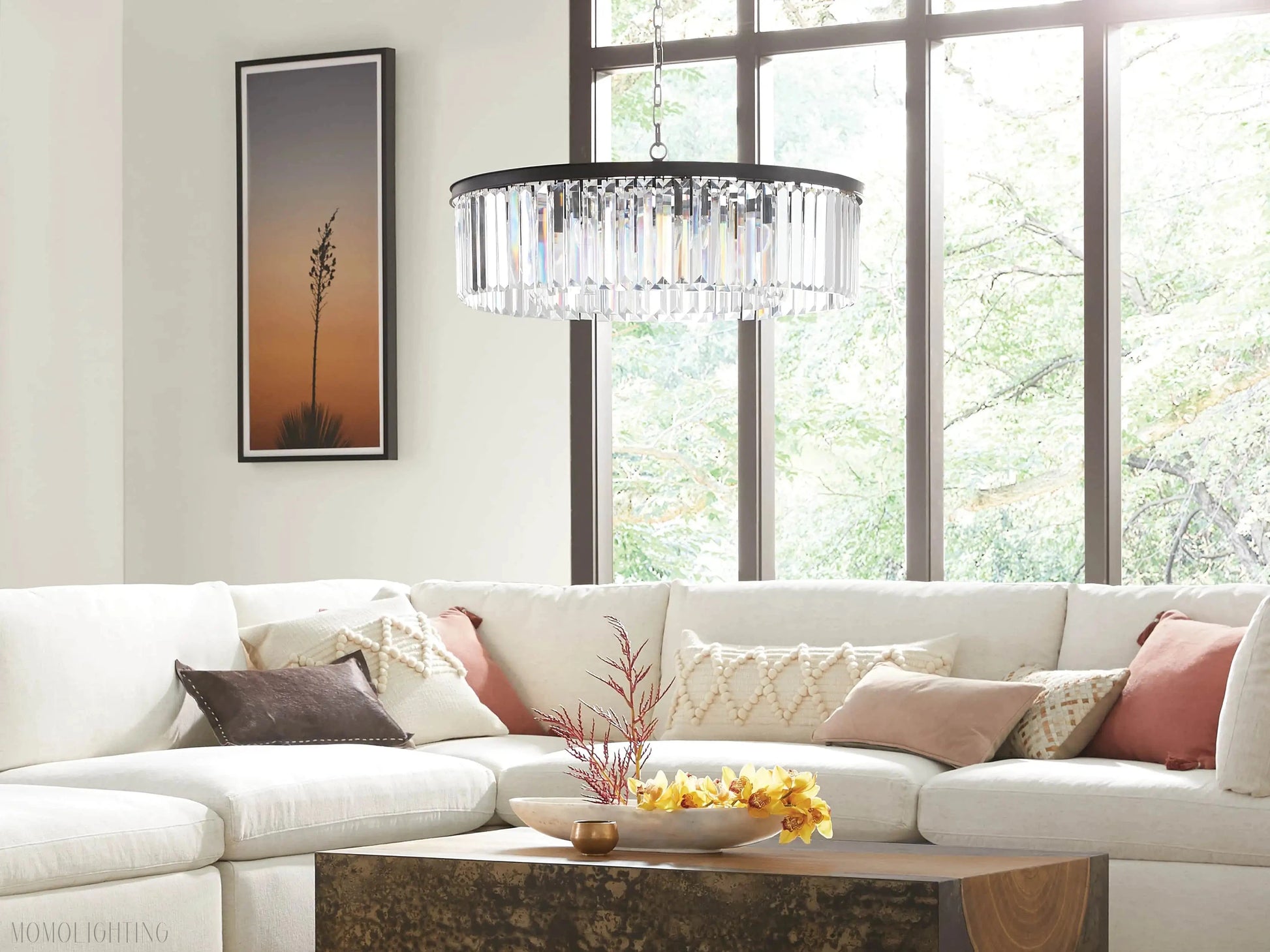 Leyland Round Chandelier-Momo Lighting