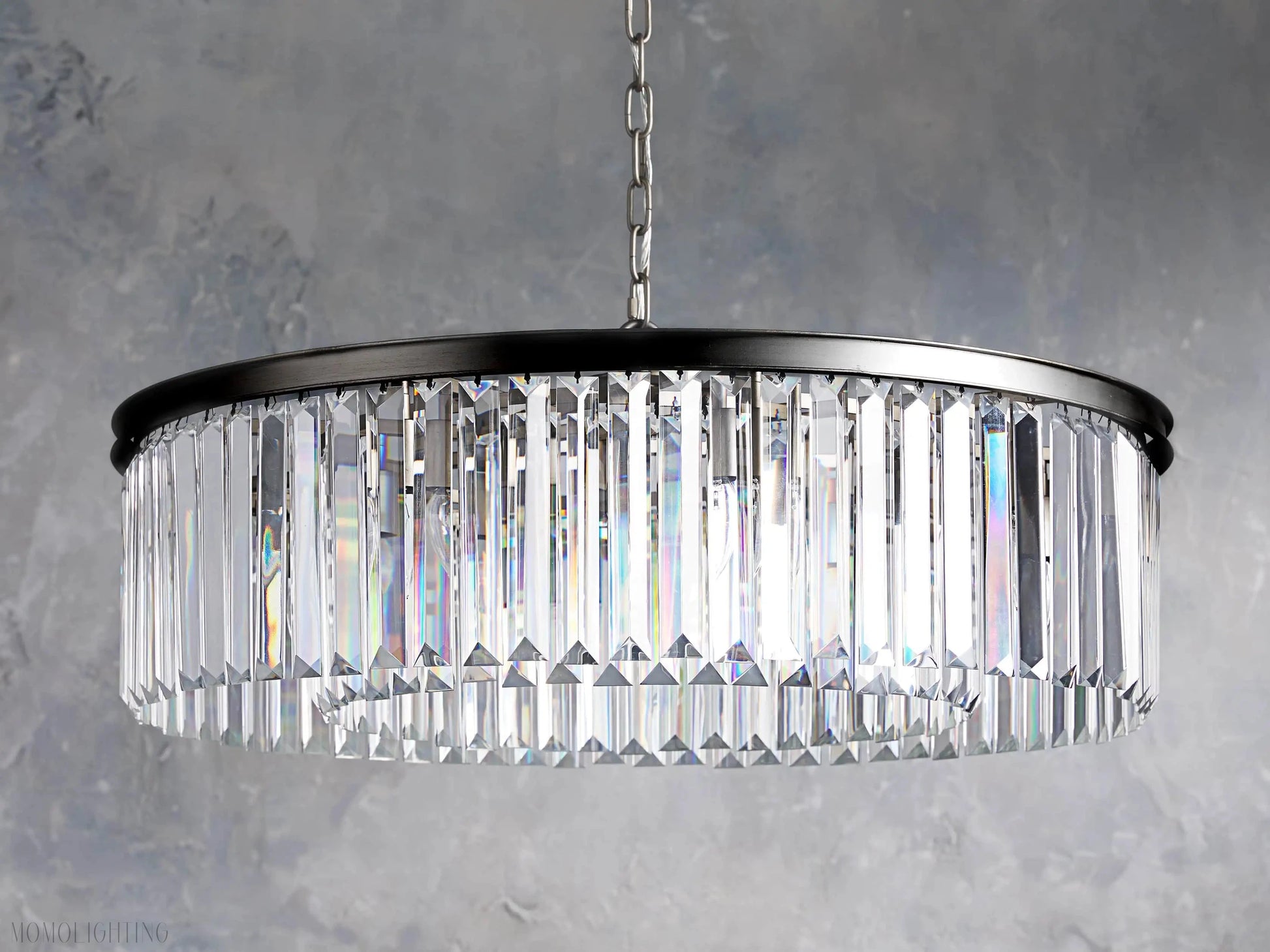 Leyland Round Chandelier-Momo Lighting