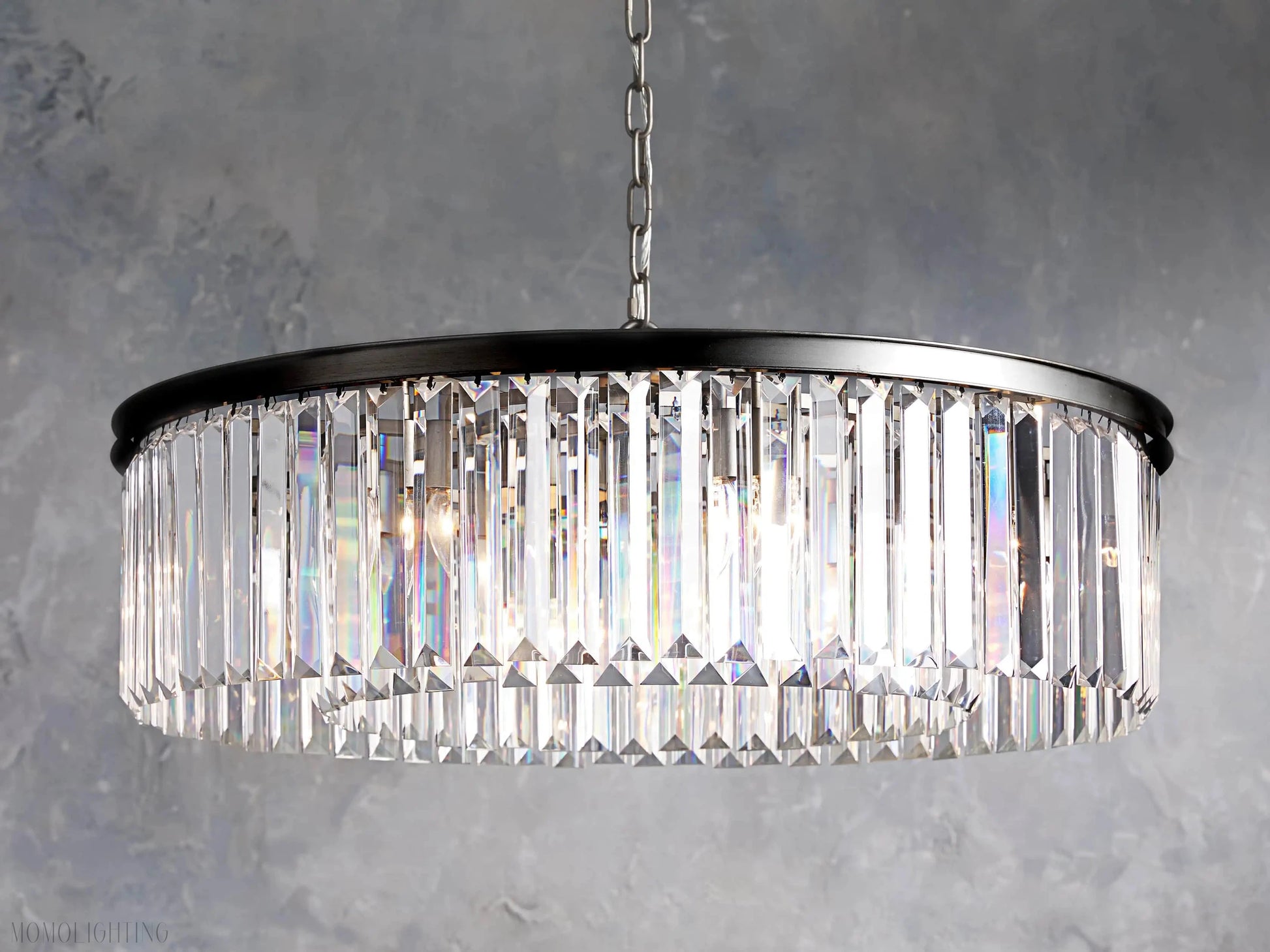 Leyland Round Chandelier-Momo Lighting