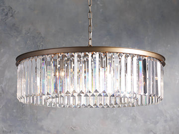 Leyland Round Chandelier-Momo Lighting