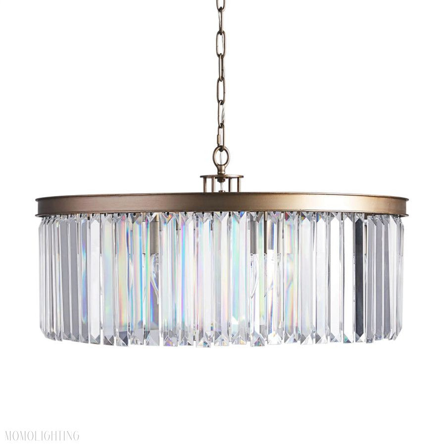 Leyland Round Living Room Glass Chandelier