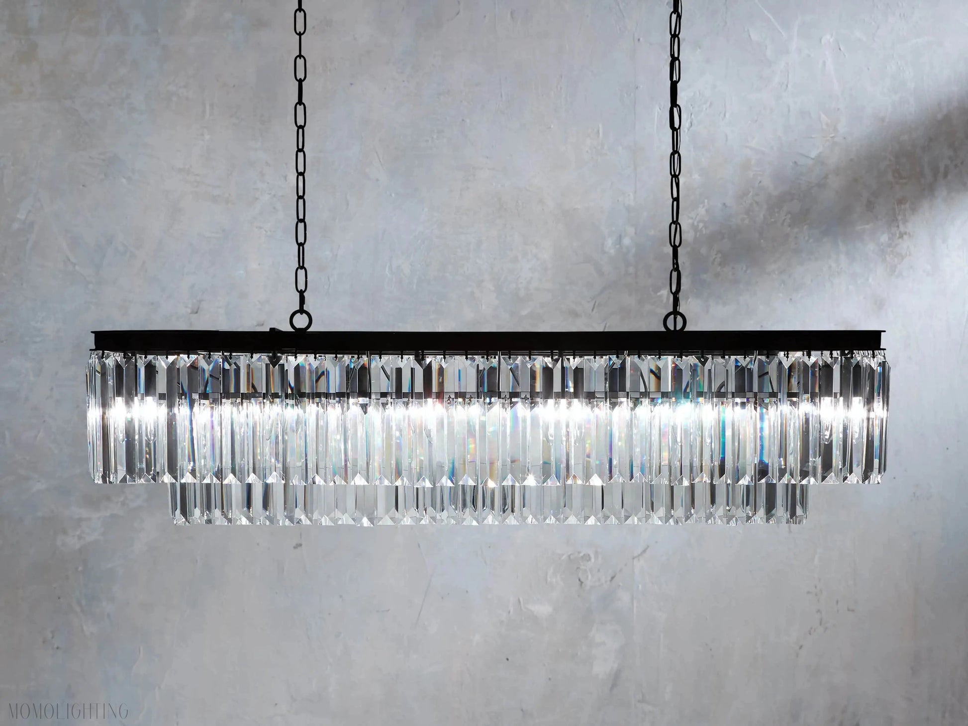 Leyland Tiered Rectangular Chandelier