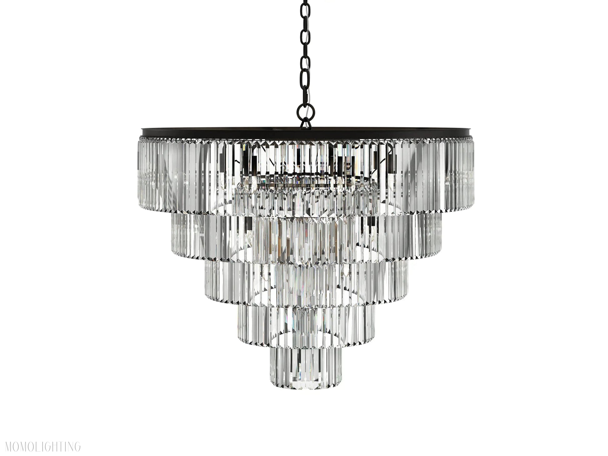 Leyland Tiered Round Chandelier-Momo Lighting