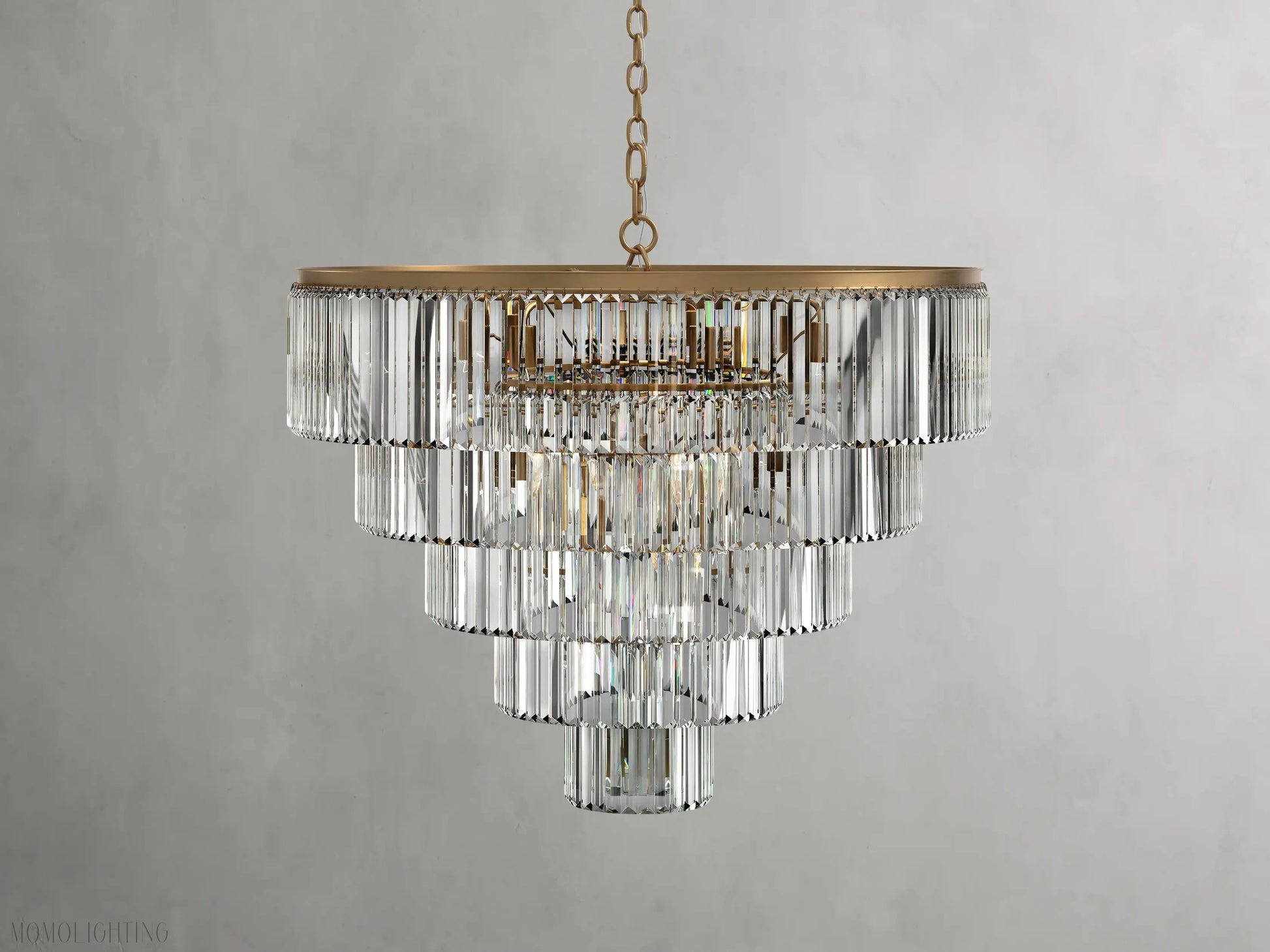 Leyland Tiered Round Chandelier-Momo Lighting