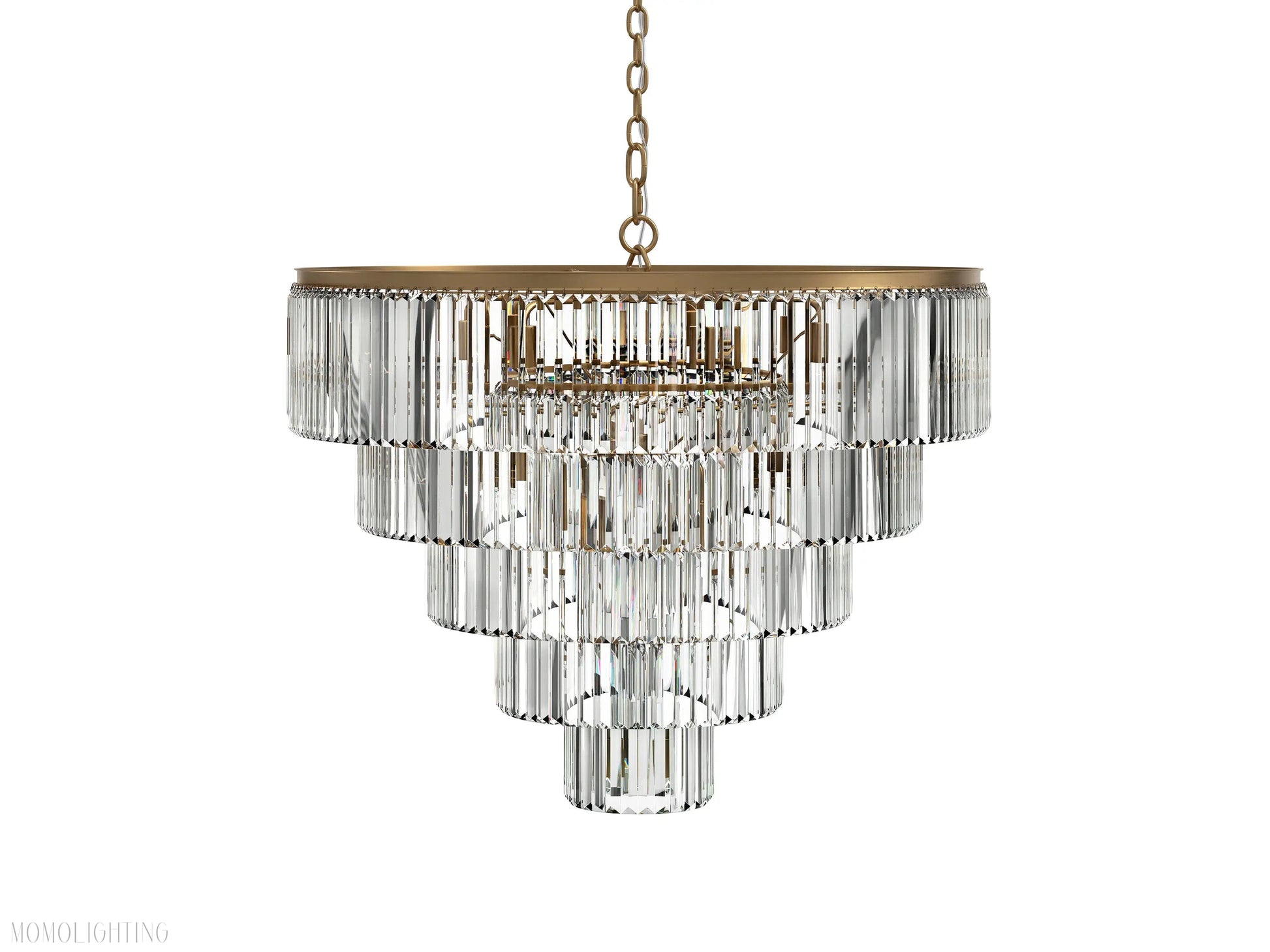 Leyland Tiered Round Chandelier-Momo Lighting