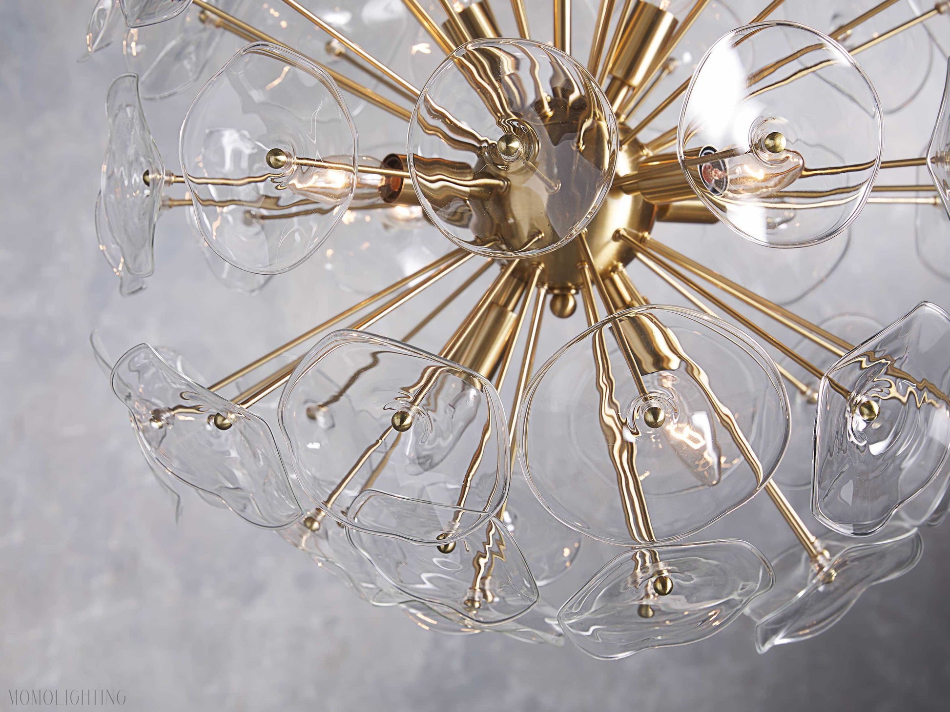 Lily Round Chandelier 25'' 34'' 43''-Momo Lighting