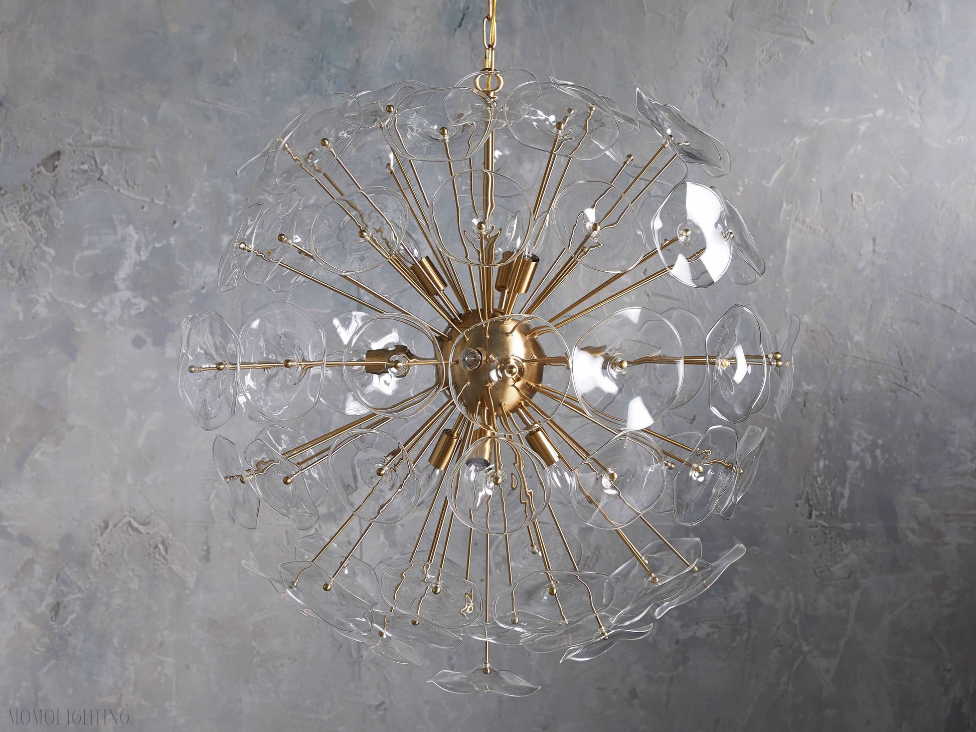 Lily Round Chandelier 25'' 34'' 43''-Momo Lighting