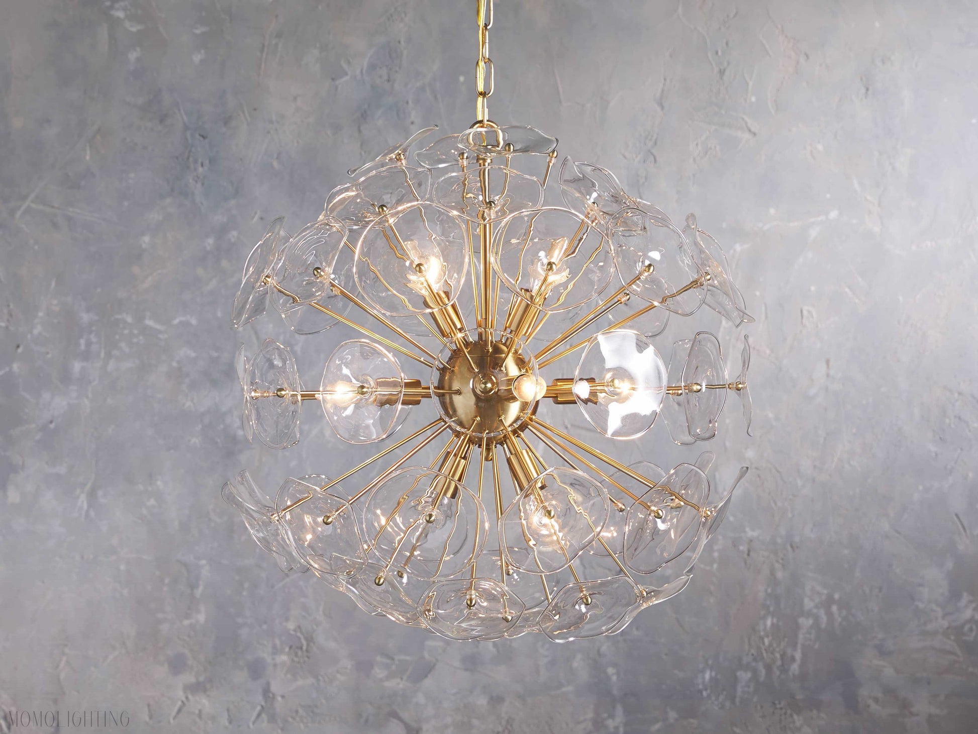 Lily Round Chandelier 25'' 34'' 43''-Momo Lighting