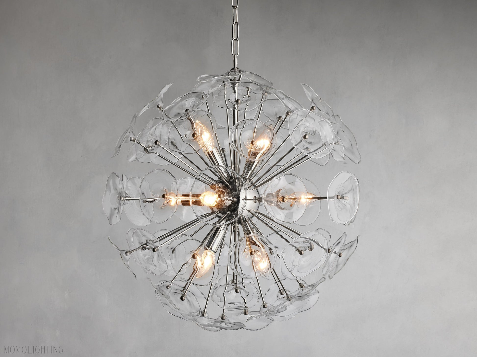 Lily Round Chandelier 25'' 34'' 43''-Momo Lighting