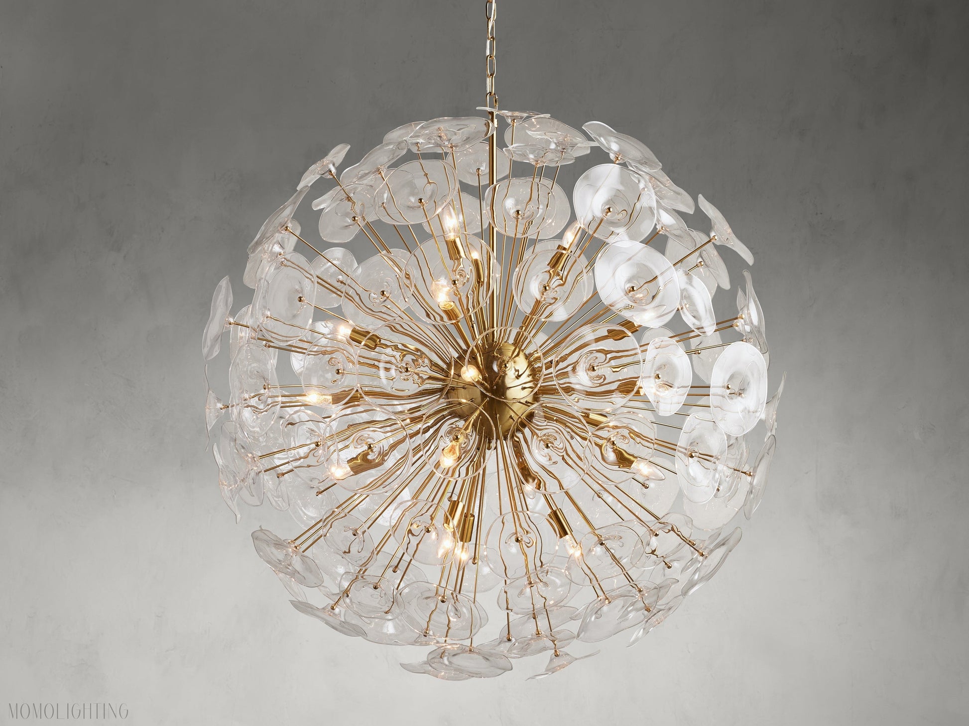 Lily Round Chandelier 25'' 34'' 43''-Momo Lighting