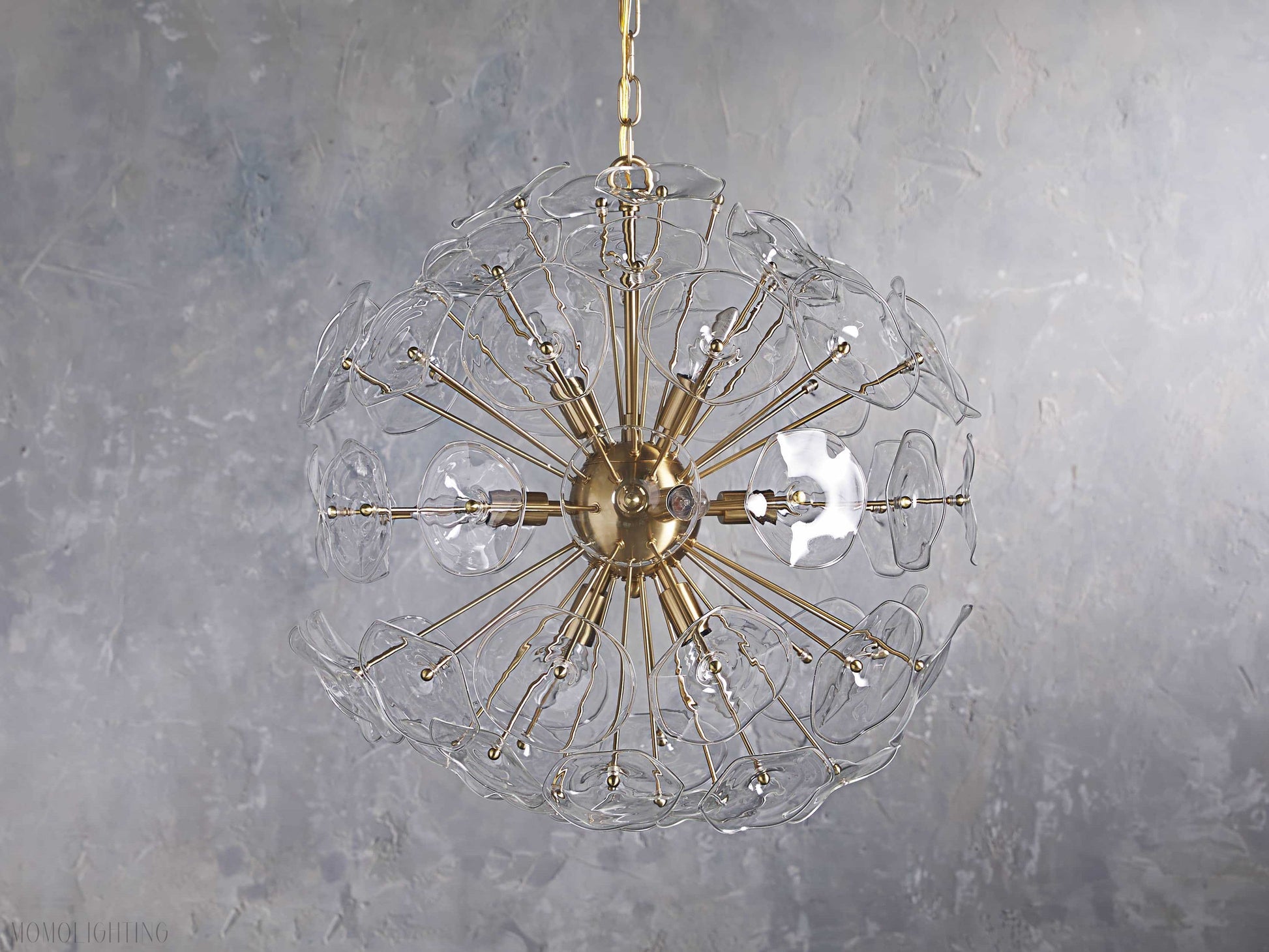 Lily Round Chandelier 25'' 34'' 43''-Momo Lighting