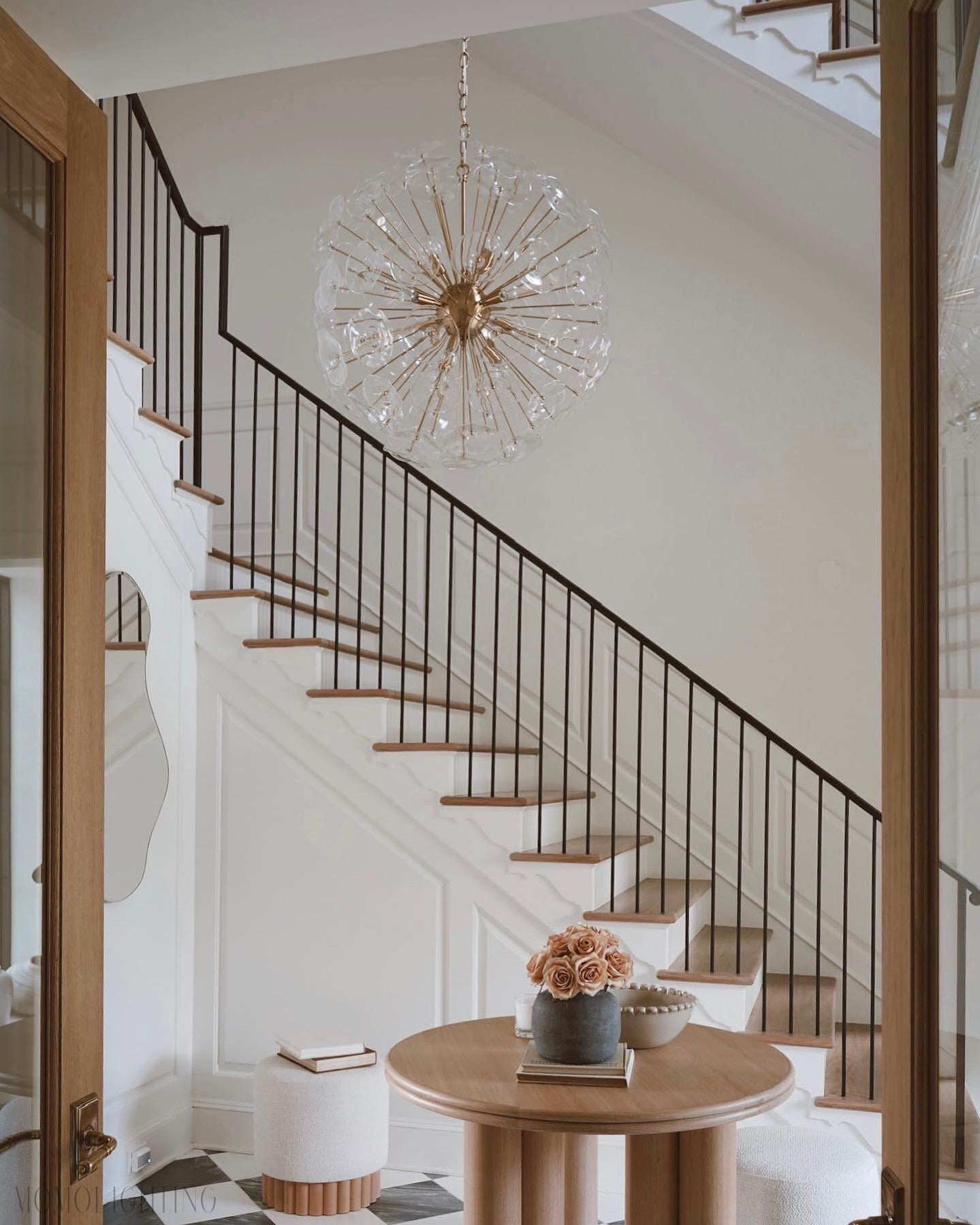 Lily Round Chandelier 25'' 34'' 43''-Momo Lighting