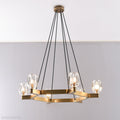 Linna Crystal Round Chandelier-Momo Lighting