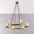 Linna Crystal Round Chandelier-Momo Lighting